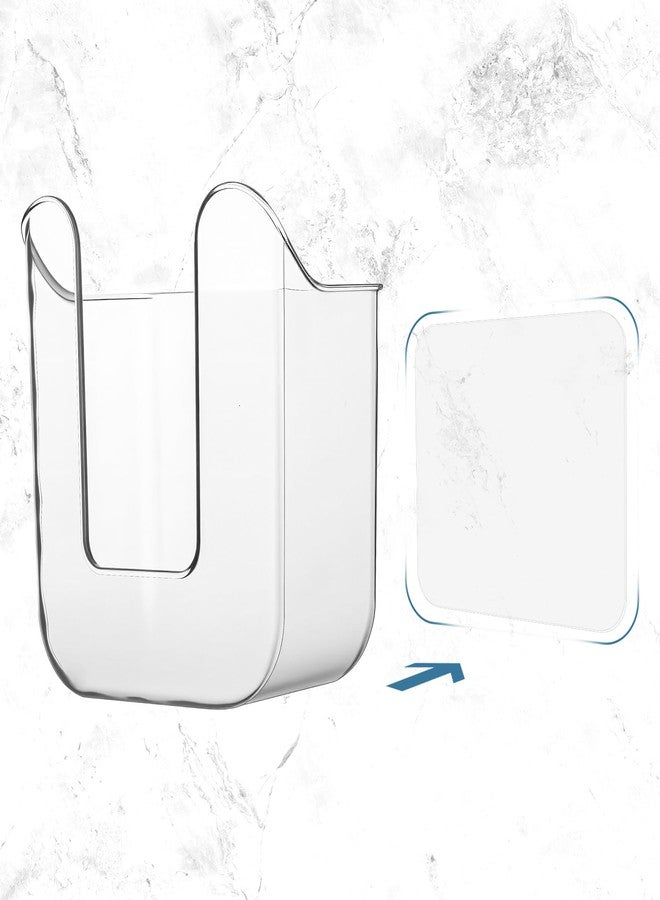 Bruislard Wipes Dispenser Flushable Wipes Holder for Bathroom Wipe Container Clear Wipe Dispenser Wall-Mounted Tissue Box Wipes Holder for Bathroom Bedroom Kitchen - Image 5